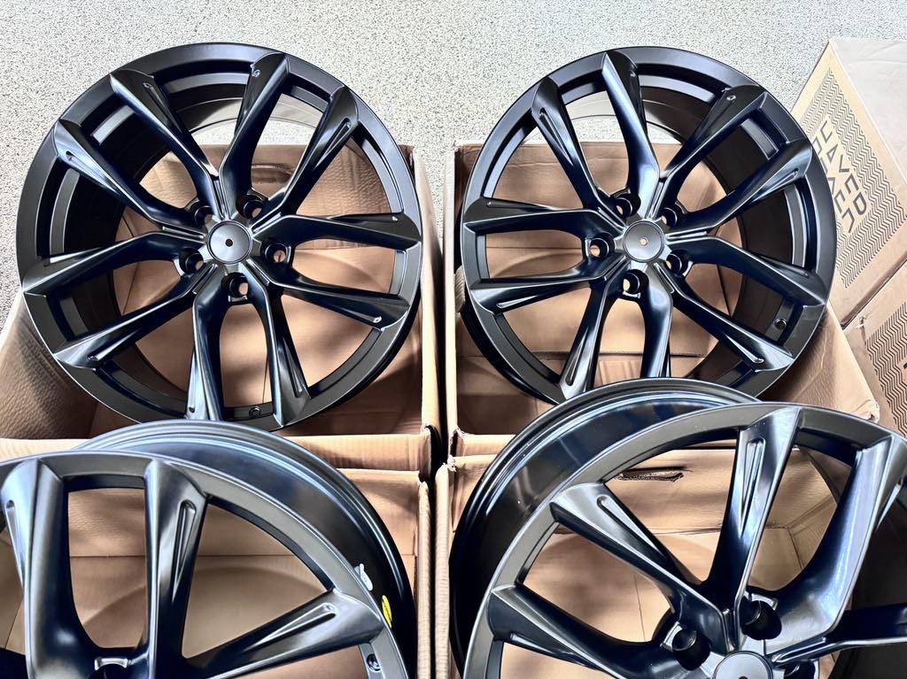 21” Rims - Made to Fit Tesla Model S, Model S Long Range, Model S Plaid | OE Style | 2012 2013 2014 2015 2016 2017 2018 2019 2020 2021 2022 2023 2024 2025 2026 | 21x9/10 Wheels Brand New - Model 37