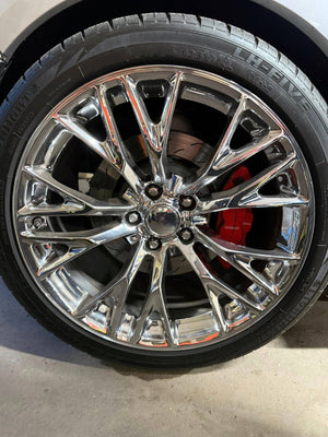 17”/18” Rims - Made to Fit Chevrolet Corvette, Coupe, Convertible, Z06, ZR1, Grand Sport | OE Style | 2005 2006 2007 2008 2009 2010 2011 2012 2013 | 17x9.5 Front, 18x? Rear Wheels Brand New - Model 62