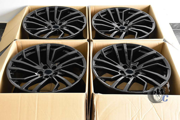 18” Wheels Fit Audi A4 2004–2026 |  Factory Style Rims |  Gloss Black |  Set of 4