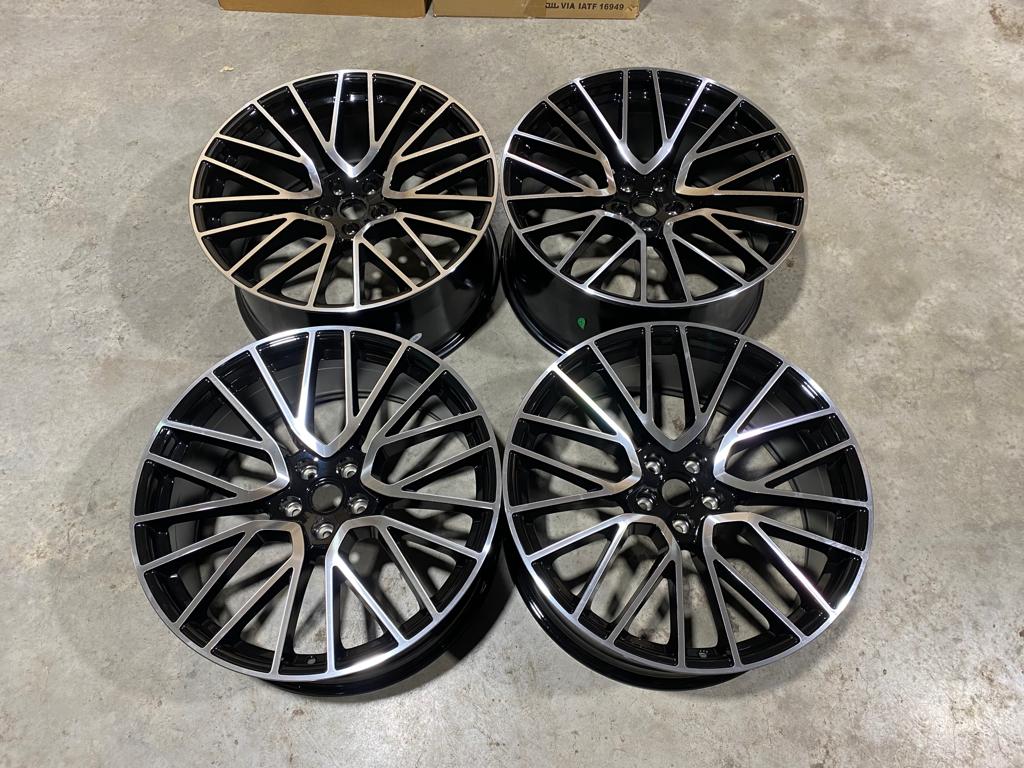 22” Rims – Made to Fit Porsche Cayenne Cayenne E-Hybrid Cayenne S Cayenne GTS Cayenne Turbo Cayenne Turbo S E-Hybrid | OE Style | 2020–2026 | 22x10/11 Wheels Brand New – Model 46