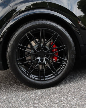 21” Wheels Fit Porsche Cayenne 2011–2026 |  OE Style Rims |  Gloss Black |  Staggered Set of 4