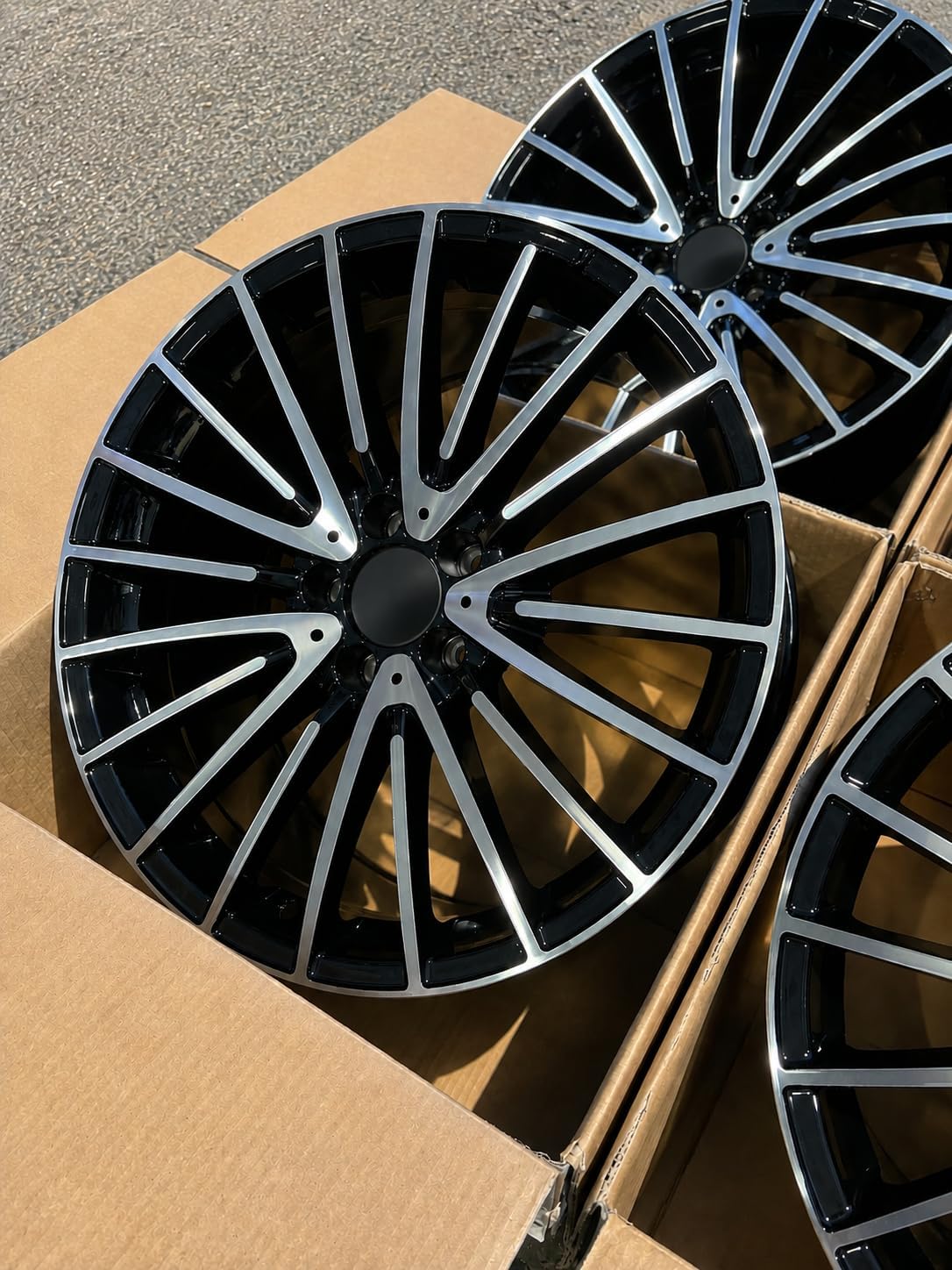 20” Rims For Mercedes-Benz GLC Set of 4 (2015-2025) | 20x8.5 | Gloss Black Machined Face | Aluminum Alloy Factory Style Wheels | Brand New | Flow Forged