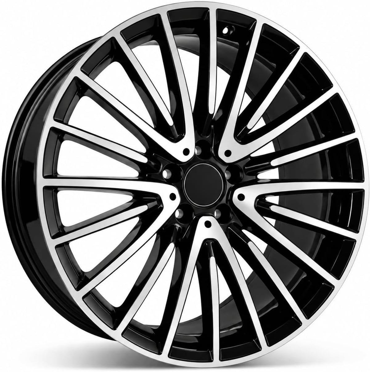 20” Rims For Mercedes-Benz GLC Set of 4 (2015-2025) | 20x8.5 | Gloss Black Machined Face | Aluminum Alloy Factory Style Wheels | Brand New | Flow Forged