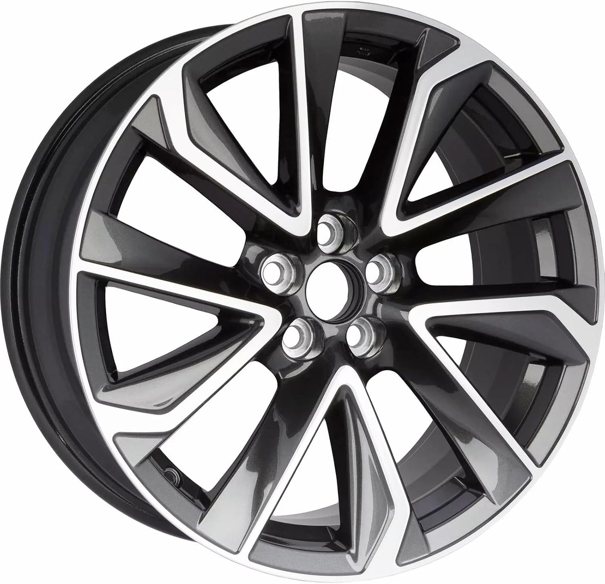 Replacement 18 Inch Wheel For Toyota Corolla OE Style Aluminum Alloy Rim for 2019 2020 2021 2022 Models | 18x8" | Gray w/Machine Face - Factory Rim Replacement for 4261112E10 4261102Q70 4261112D60