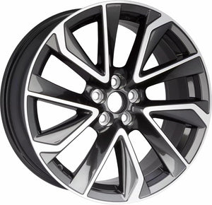 Replacement 18 Inch Wheel For Toyota Corolla OE Style Aluminum Alloy Rim for 2019 2020 2021 2022 Models | 18x8" | Gray w/Machine Face - Factory Rim Replacement for 4261112E10 4261102Q70 4261112D60