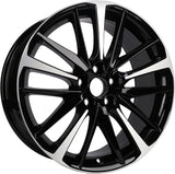 Replacement 19 Inch Wheel For Toyota Camry OE Style Aluminum Alloy Rim for 2018 2019 2020 Models | 19x8" | Black w/ Silver - Factory Rim Replacement for 4261106E20 (42611-06E20)