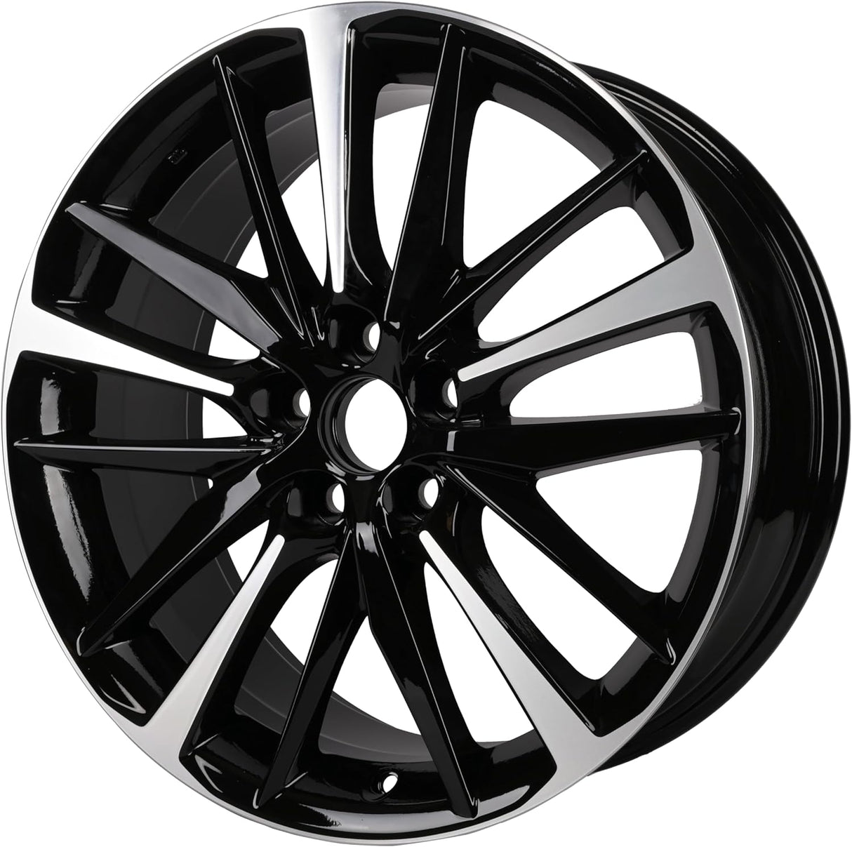 Replacement 19 Inch Wheel For Toyota Camry OE Style Aluminum Alloy Rim for 2018 2019 2020 Models | 19x8" | Black w/ Silver - Factory Rim Replacement for 4261106E20 (42611-06E20)