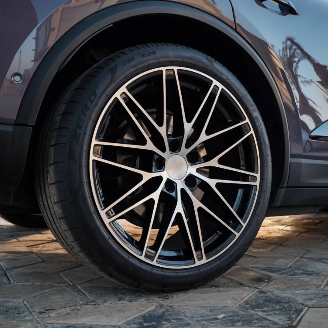 21” Wheels Fit Porsche Cayenne 2011–2026 |  OE Style Rims |  Gloss Black Machined Face |  Staggered Set of 4