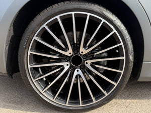 19” Wheels Fit Mercedes-Benz E-Class AMG 2010–2025 |  OE Style Rims |  Gloss Black Machined Face |  Staggered Set of 4