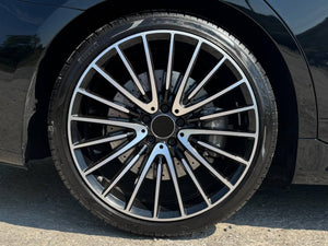 19” Wheels Fit Mercedes-Benz E-Class AMG 2010–2025 |  OE Style Rims |  Gloss Black Machined Face |  Staggered Set of 4