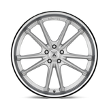 20X10.5 Asanti Black ABL-23 SIGMA BRUSHED SILVER W/ CHROME LIP 5X112
