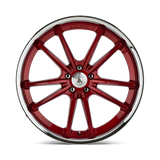 20X10.5 Asanti Black ABL-23 SIGMA CANDY RED W/ CHROME LIP 5X112