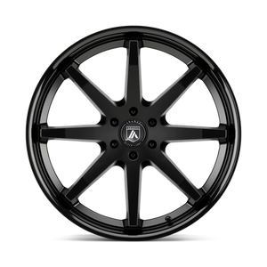20X9 Asanti Black ABL-32 KAISER SATIN BLACK W/ GLOSS BLACK LIP 5X120