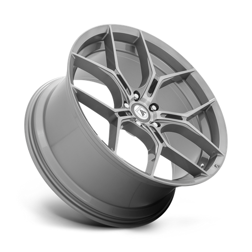 20X9 Asanti Black ABL-37 MONARCH TITANIUM BRUSHED 5X112