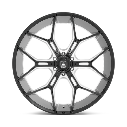 22X9.5 Asanti Black ABL-38 MONARCH TRUCK GLOSS BLACK MILLED 6X120