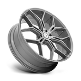 22X9.5 Asanti Black ABL-38 MONARCH TRUCK TITANIUM BRUSHED 6X120