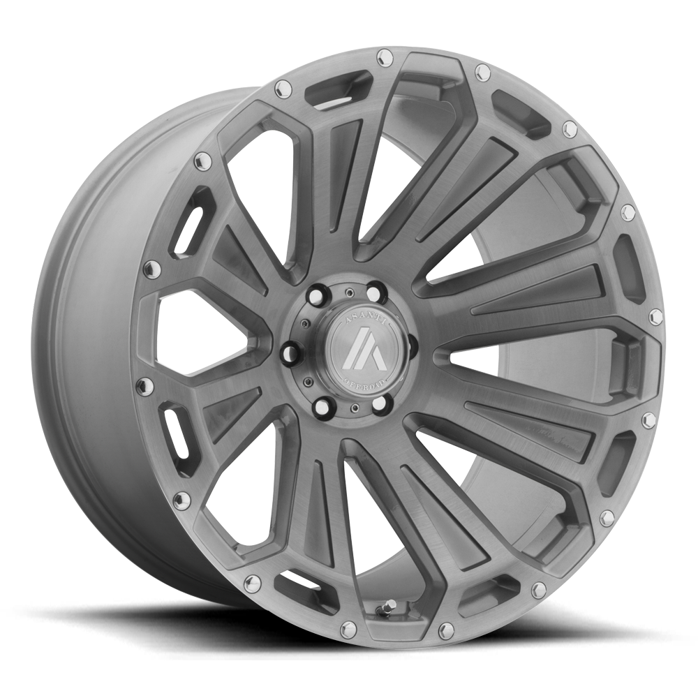 20X10 Asanti Off Road AB813 CLEAVER TITANIUM-BRUSHED 8X180