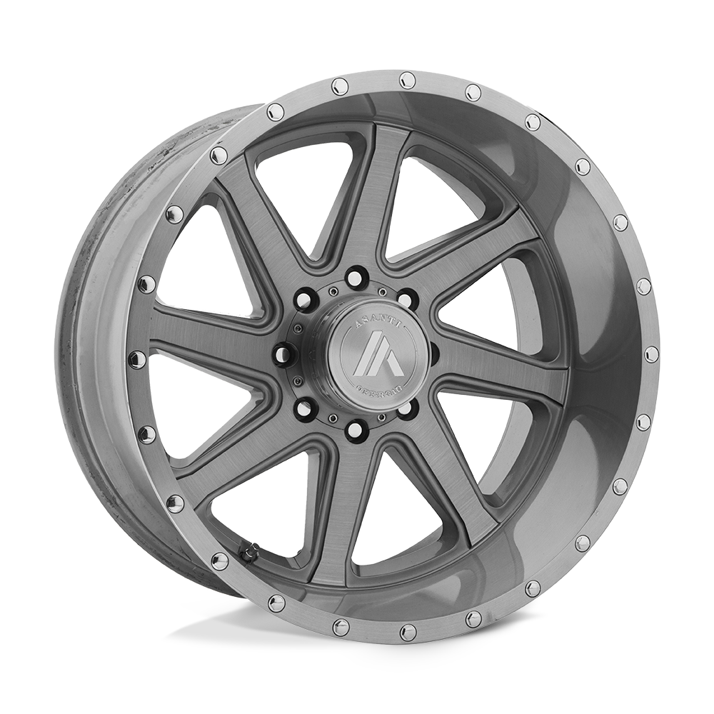 20X12 Asanti Off Road AB814 WINDMILL TITANIUM-BRUSHED 6X135