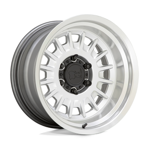 17" Black Rhino Hard Alloys ALISO GLOSS SILVER W/ MIRROR CUT 6X114.3
