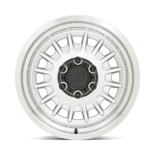 17" Black Rhino Hard Alloys ALISO GLOSS SILVER W/ MIRROR CUT 6X139.7