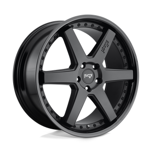 18X8.5 Niche 1PC M192 ALTAIR GLOSS BLACK MATTE BLACK 5X120