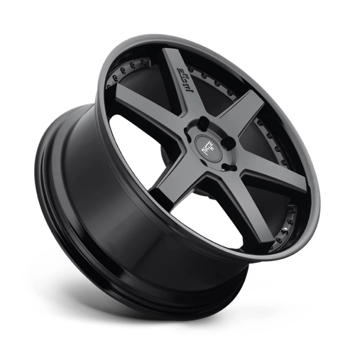 19X8.5 Niche 1PC M192 ALTAIR GLOSS BLACK MATTE BLACK 5X108