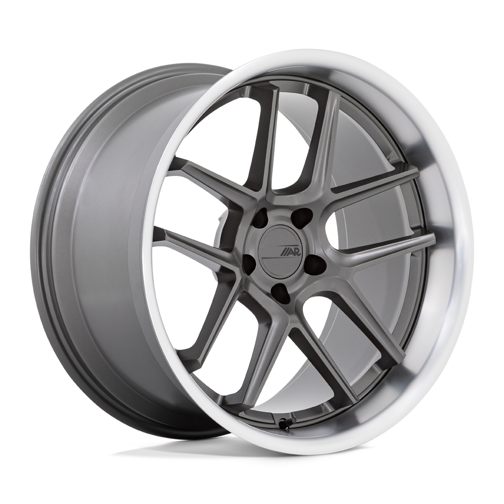 20X9.5 American Racing AR942 BISHOP MATTE GUNMETAL W/ MACHINED LIP 5X115