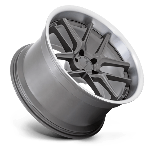 20X9.5 American Racing AR942 BISHOP MATTE GUNMETAL W/ MACHINED LIP 5X115