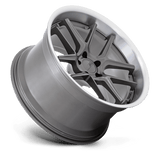 20X9.5 American Racing AR942 BISHOP MATTE GUNMETAL W/ MACHINED LIP 5X115