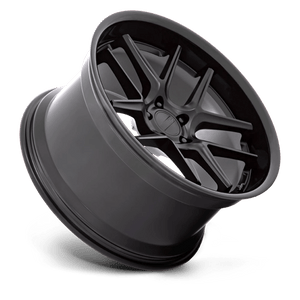20X11 American Racing AR942 BISHOP MATTE BLACK W/ GLOSS BLACK LIP 5X115