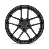20X11 American Racing AR942 BISHOP MATTE BLACK W/ GLOSS BLACK LIP 5X115