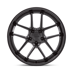 20X11 American Racing AR942 BISHOP MATTE BLACK W/ GLOSS BLACK LIP 5X115