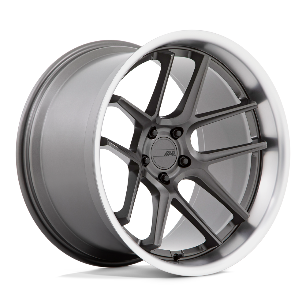 20X12 American Racing AR942 BISHOP MATTE GUNMETAL W/ MACHINED LIP 5X115