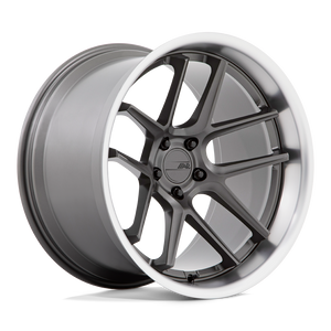 20X12 American Racing AR942 BISHOP MATTE GUNMETAL W/ MACHINED LIP 5X115