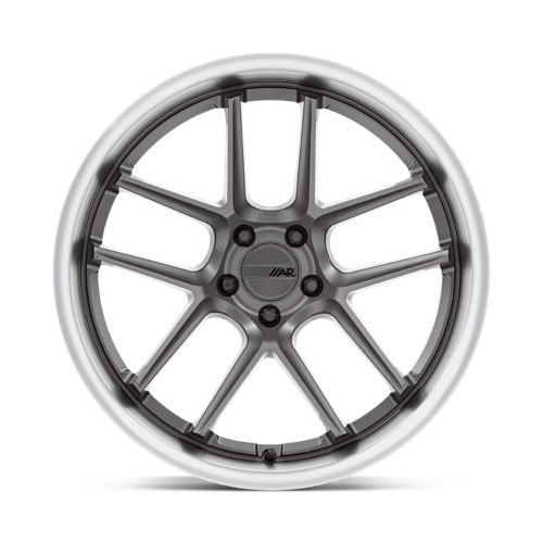 20X12 American Racing AR942 BISHOP MATTE GUNMETAL W/ MACHINED LIP 5X115