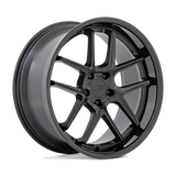 20X11 American Racing AR942 BISHOP MATTE BLACK W/ GLOSS BLACK LIP 5X115