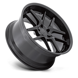 20X11 American Racing AR942 BISHOP MATTE BLACK W/ GLOSS BLACK LIP 5X115