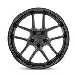20X11 American Racing AR942 BISHOP MATTE BLACK W/ GLOSS BLACK LIP 5X115