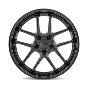 20X9.5 American Racing AR942 BISHOP MATTE BLACK W/ GLOSS BLACK LIP 5X115