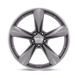 20X9.5 American Racing TTF MATTE ANTHRACITE W/ MACHINED L 5X114.3