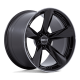 20X9.5 American Racing TTF GLOSS BLACK W/ DDT LIP 5X115