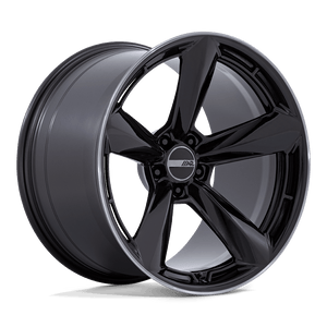 20X9.5 American Racing TTF GLOSS BLACK W/ DDT LIP 5X115