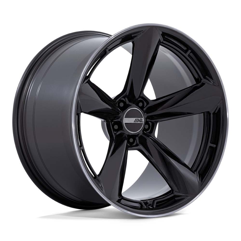 20X9.5 American Racing TTF GLOSS BLACK W/ DDT LIP 5X114.3