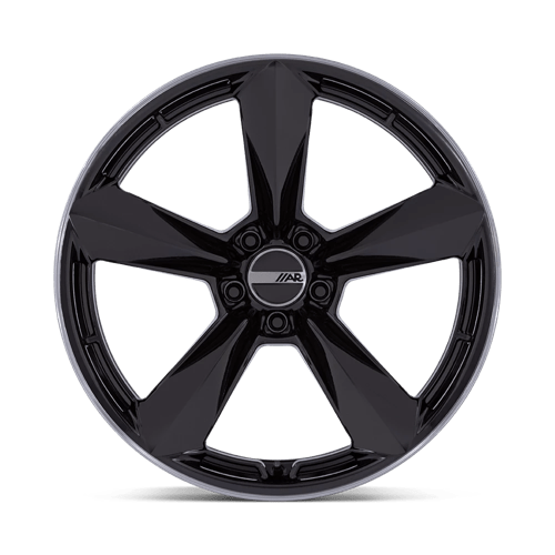 20X9.5 American Racing TTF GLOSS BLACK W/ DDT LIP 5X115