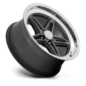 20X8.5 American Racing Vintage VN514 GROOVE ANTHRACITE W/ DIAMOND CUT LIP 5X120.65