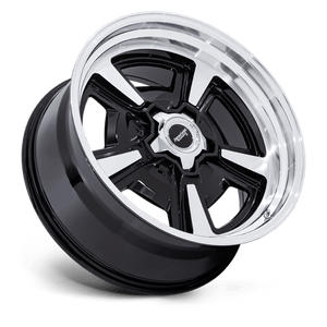 18X8 American Racing Vintage VN517 MARAUDER GLOSS BLACK MCH W/ DIA-CUT LIP 5X120.65