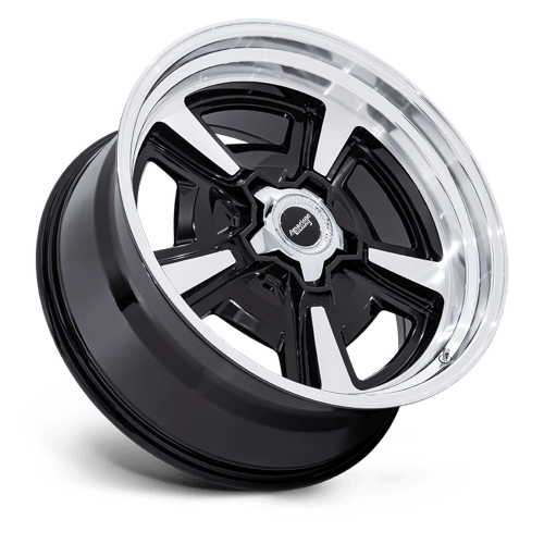 22X10 American Racing Vintage VN517 MARAUDER GLOSS BLACK MCH W/ DIA-CUT LIP BLANK