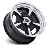 22X10 American Racing Vintage VN517 MARAUDER GLOSS BLACK MCH W/ DIA-CUT LIP BLANK