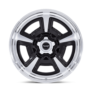 20X8.5 American Racing Vintage VN517 MARAUDER GLOSS BLACK MCH W/ DIA-CUT LIP BLANK