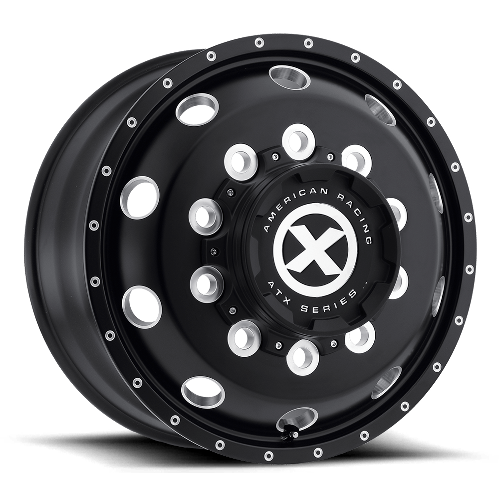 22.5X9 ATX AO400 BAJA GLOSS BLACK MILLED 10X285.75